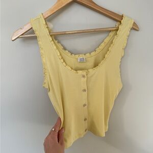 Wilfred button up top